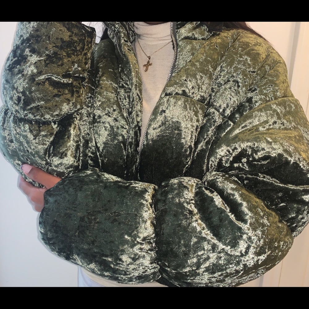 Olive Puffer Jacket
